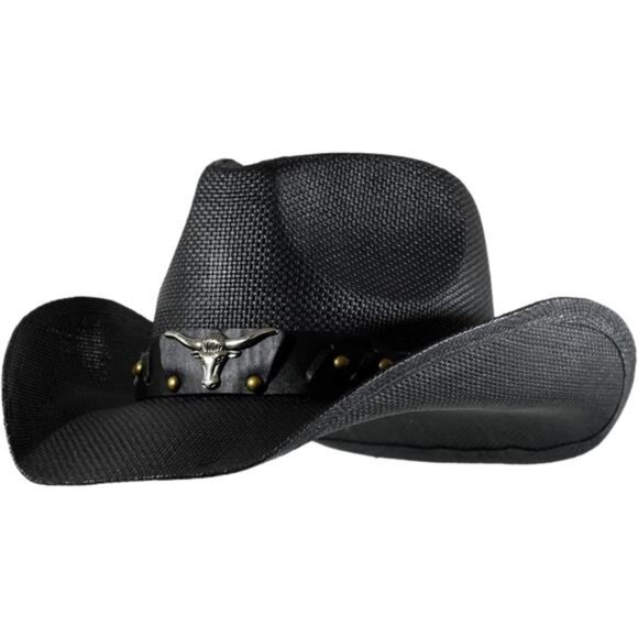 Accessories - Western Outback Cowboy Hat Men's Women's Style Classic Straw Western Cowgirl Hat